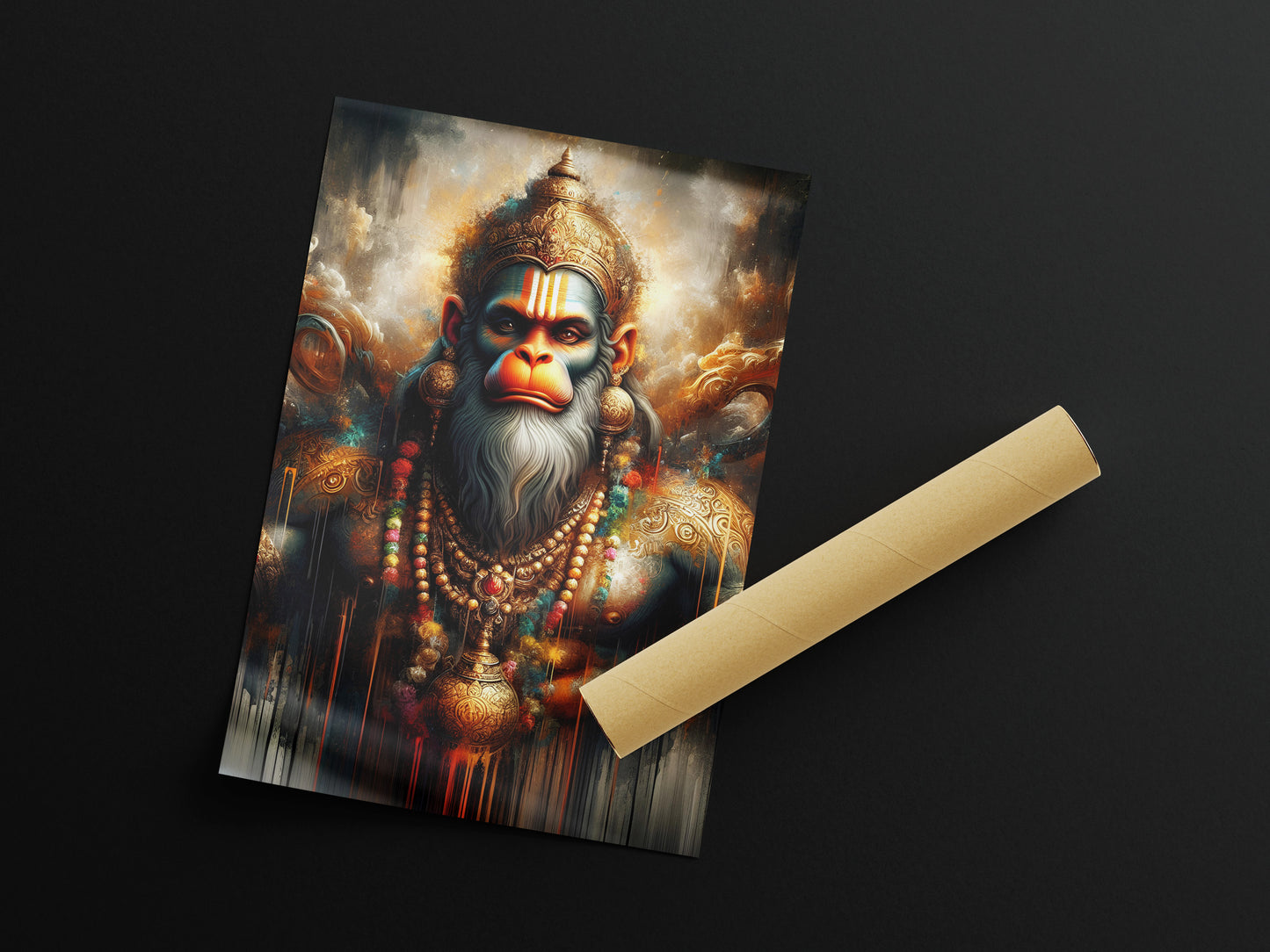 Majestic Hanuman Wall Art