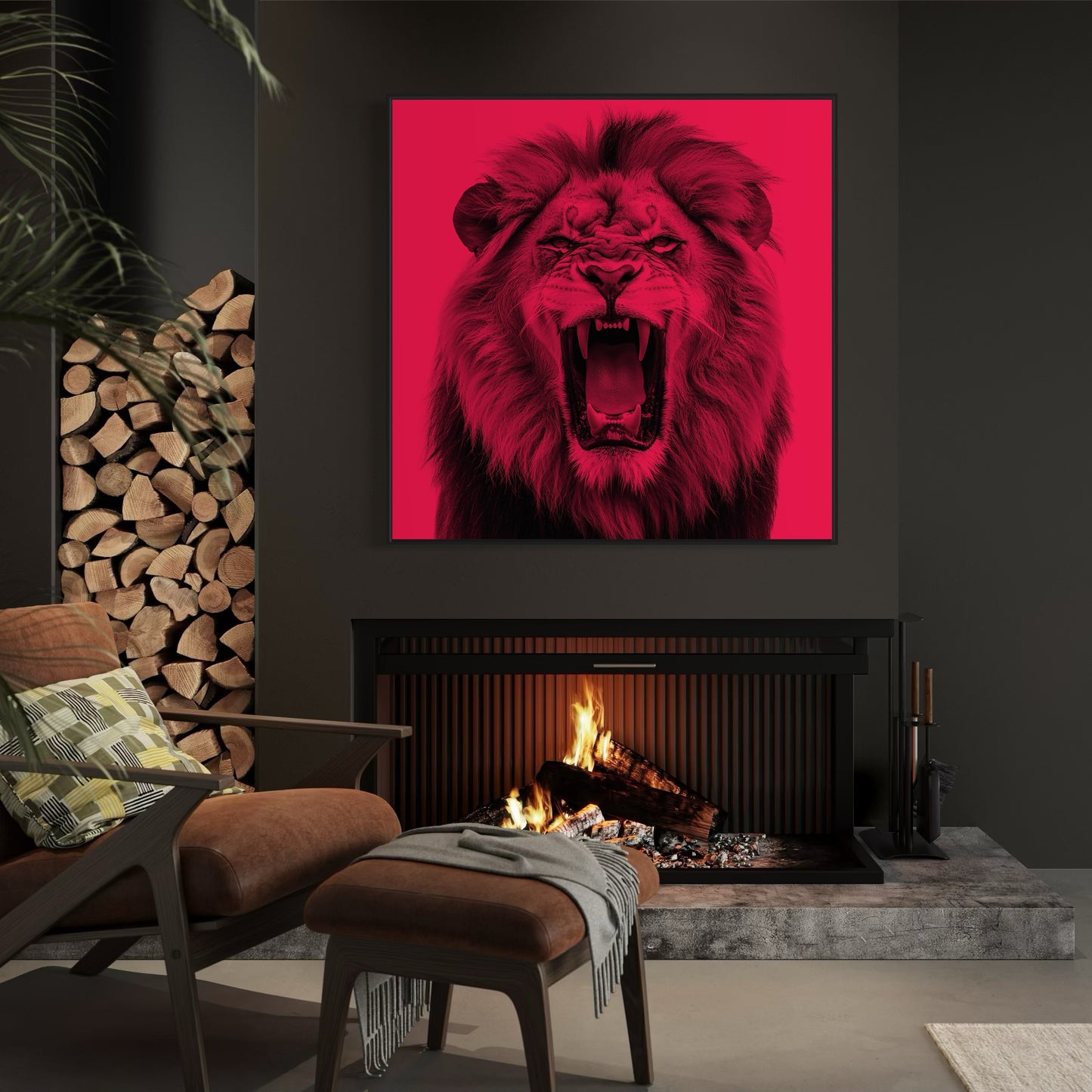 Diamond Dust Neon Lion