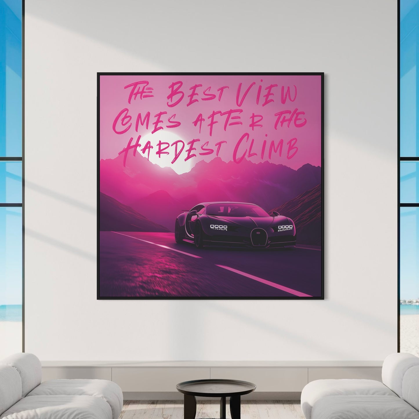 Motivational Bugatti 80 x 80cm Acrylic Print