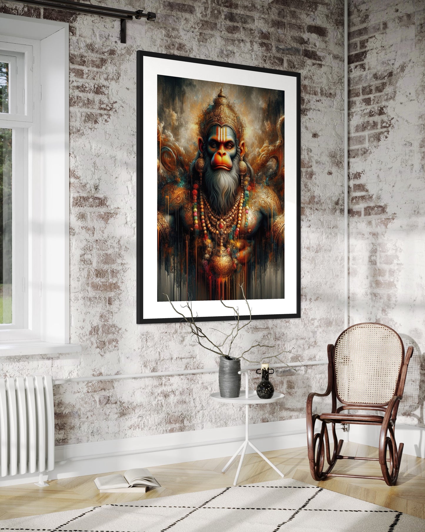 Majestic Hanuman Wall Art