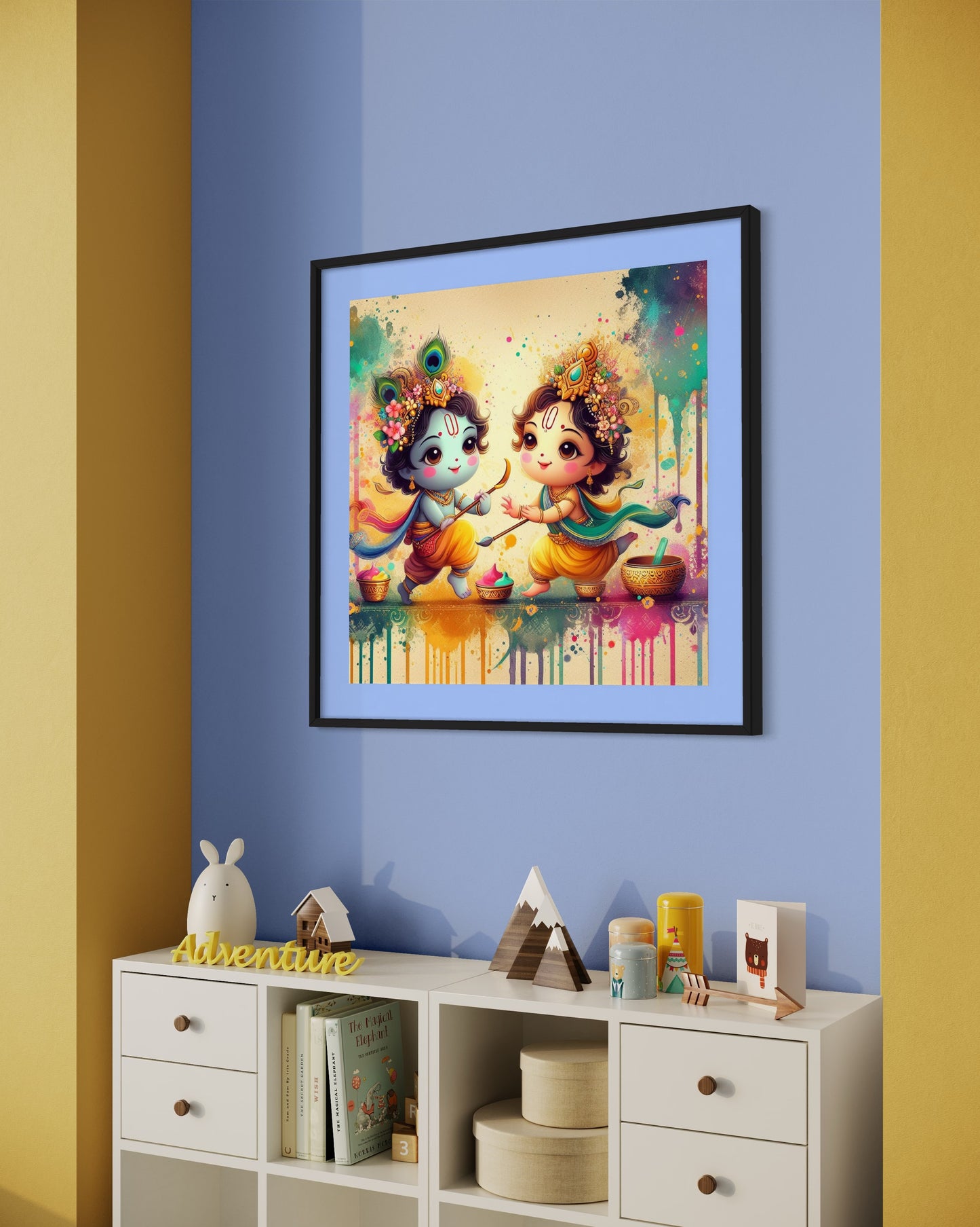 Mini Radha Krishna - Kids Kanvas