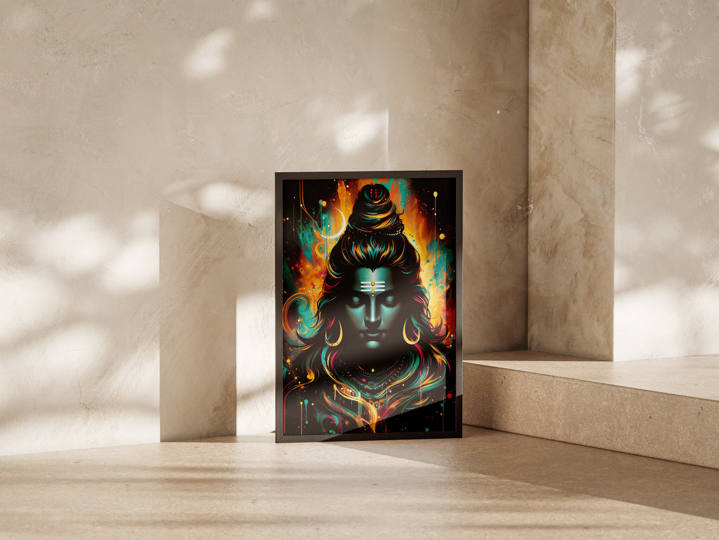 Colourful shiva