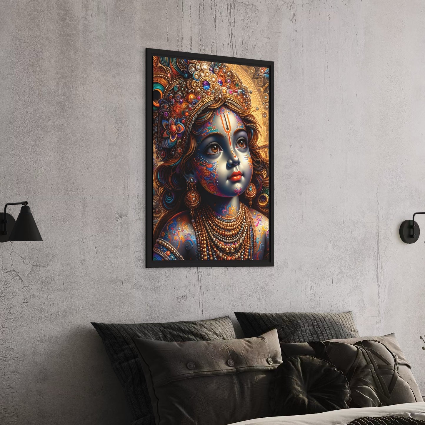 Krishna gazing