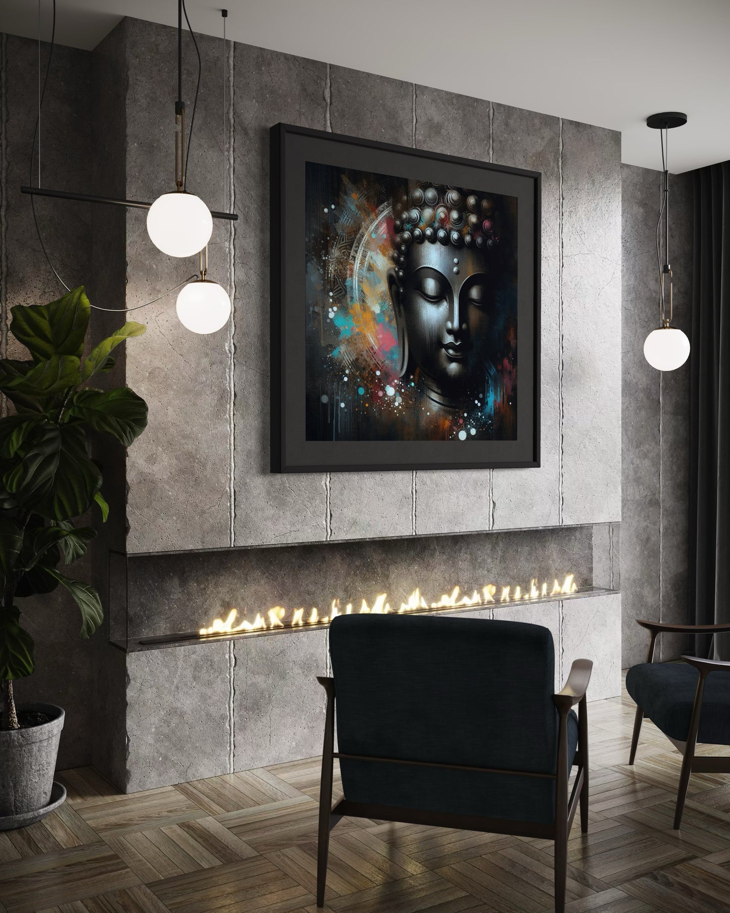 Buddha Wall Art : Enlightened Tranquility