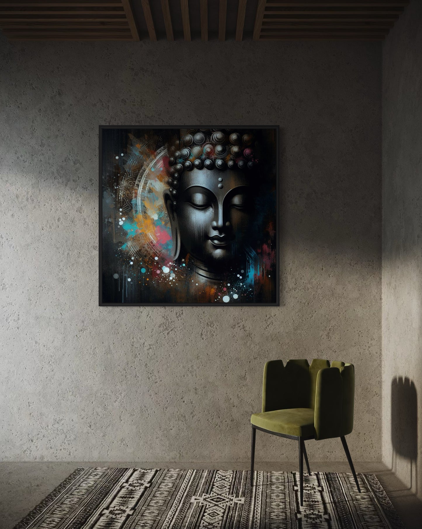 Buddha Wall Art : Enlightened Tranquility