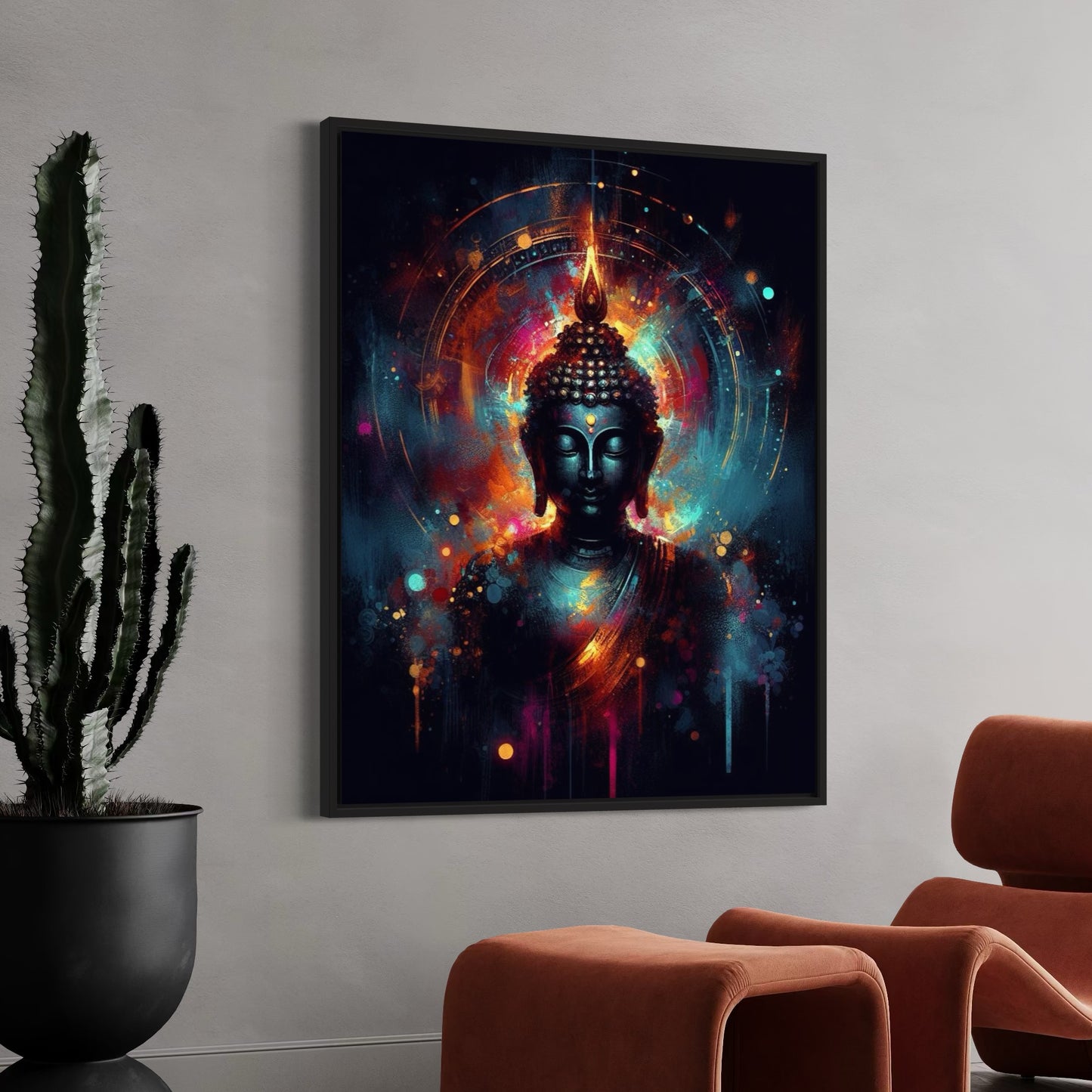Buddha Wall Art Print : Cosmic Serenity