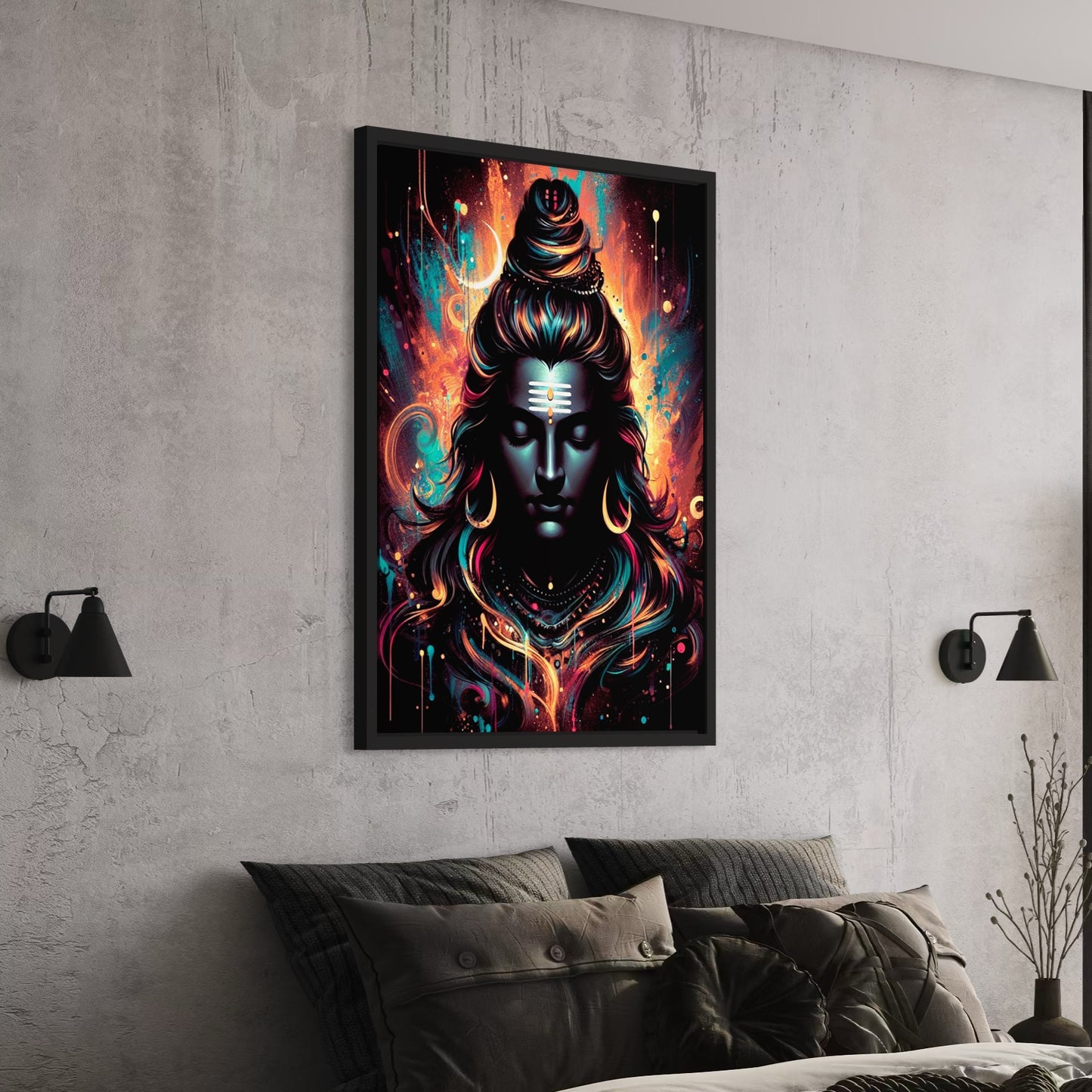 Colourful shiva