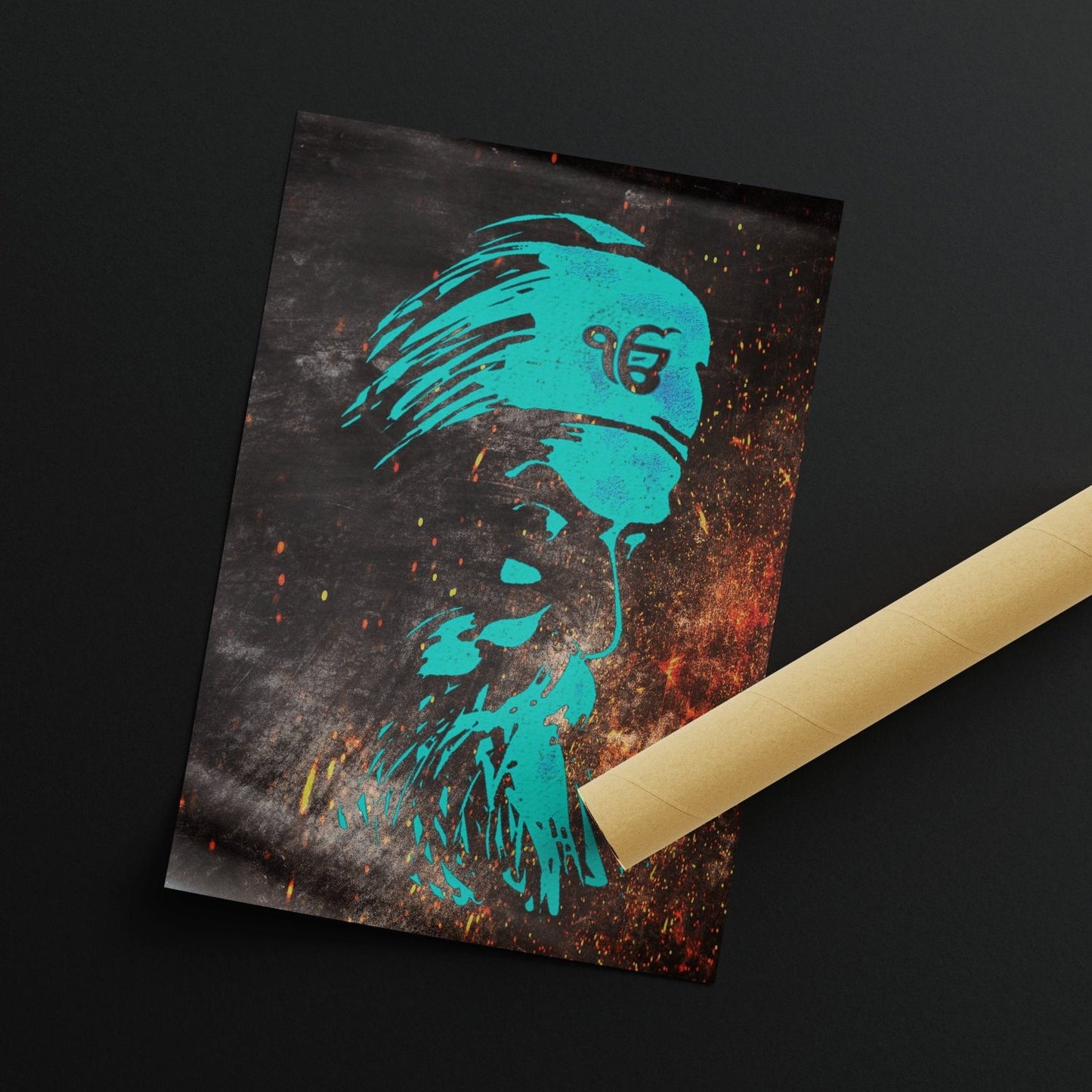 Guru Nanak Dev Ji A2 Size Art Poster Print : Divine Harmony