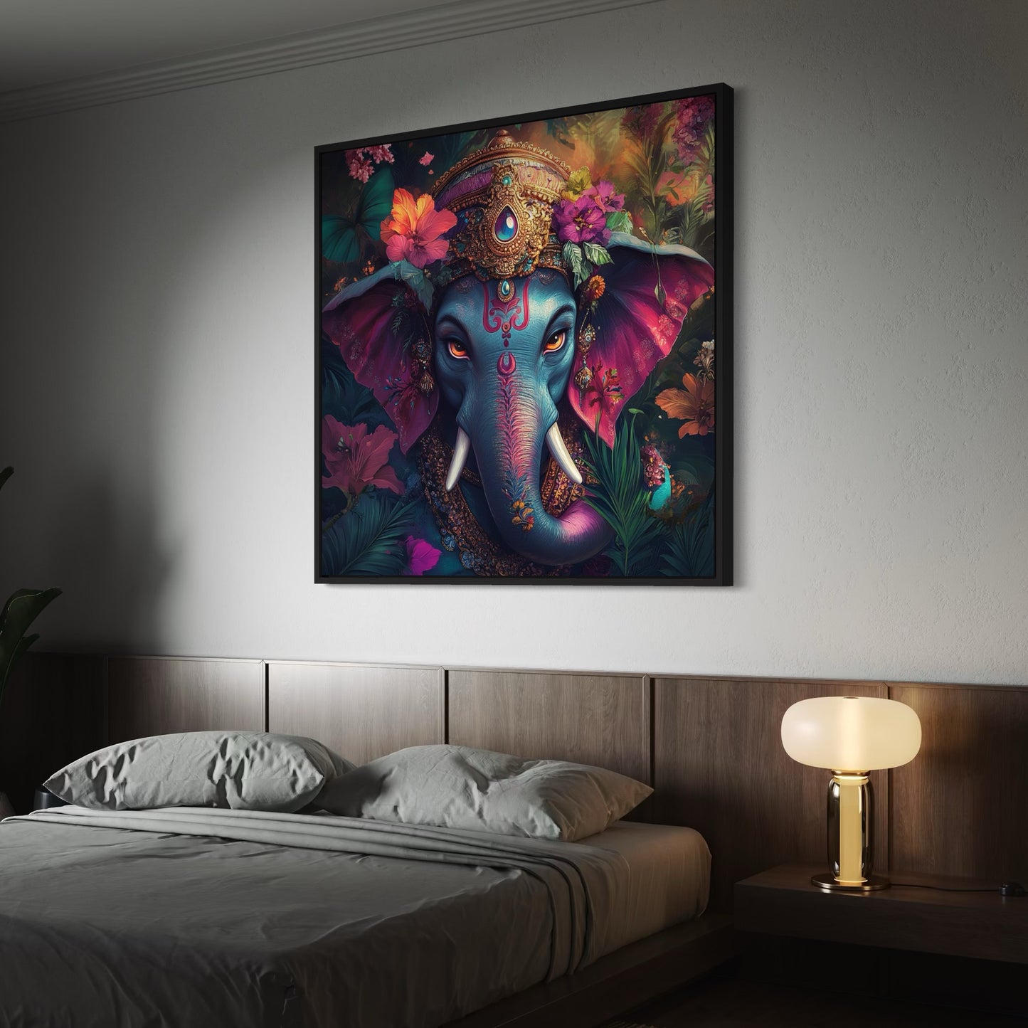 Ganesha Wall Art : Ganesh's Enchanted Jungle