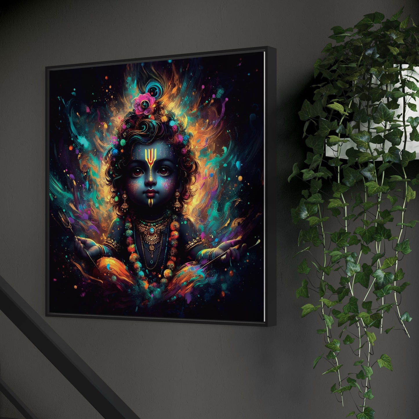 Krishna Paint Splash