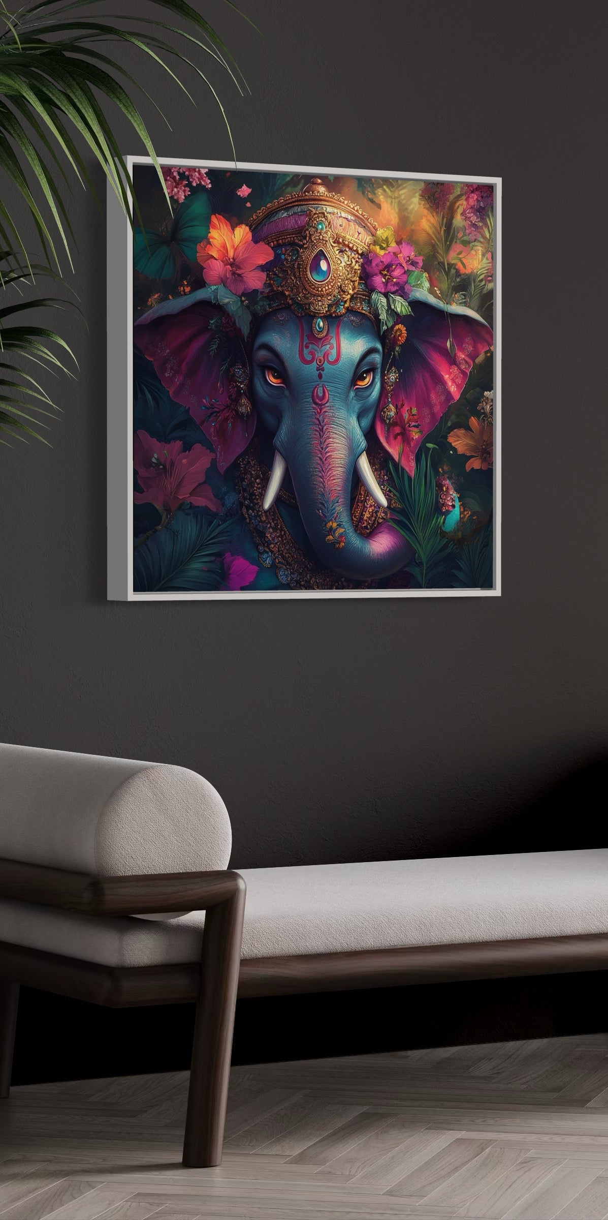 Ganesha Wall Art : Ganesh's Enchanted Jungle