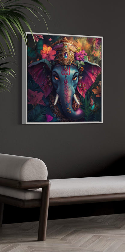 Ganesha Wall Art : Ganesh's Enchanted Jungle