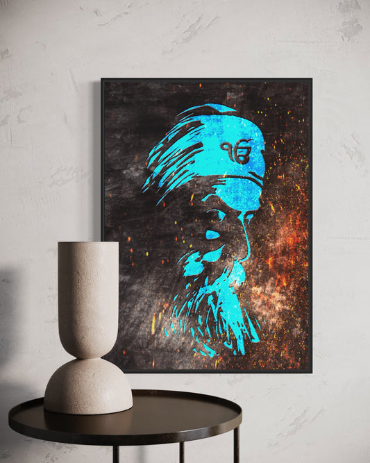 Guru Nanak Wall Art - Divine Harmony