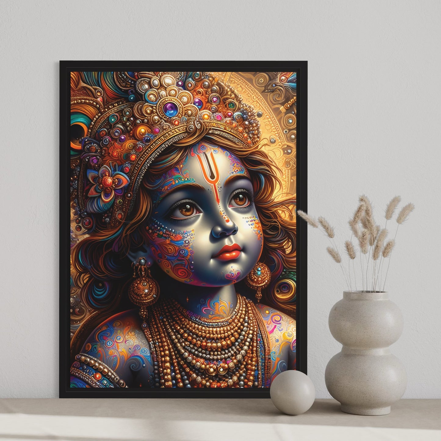 Krishna gazing