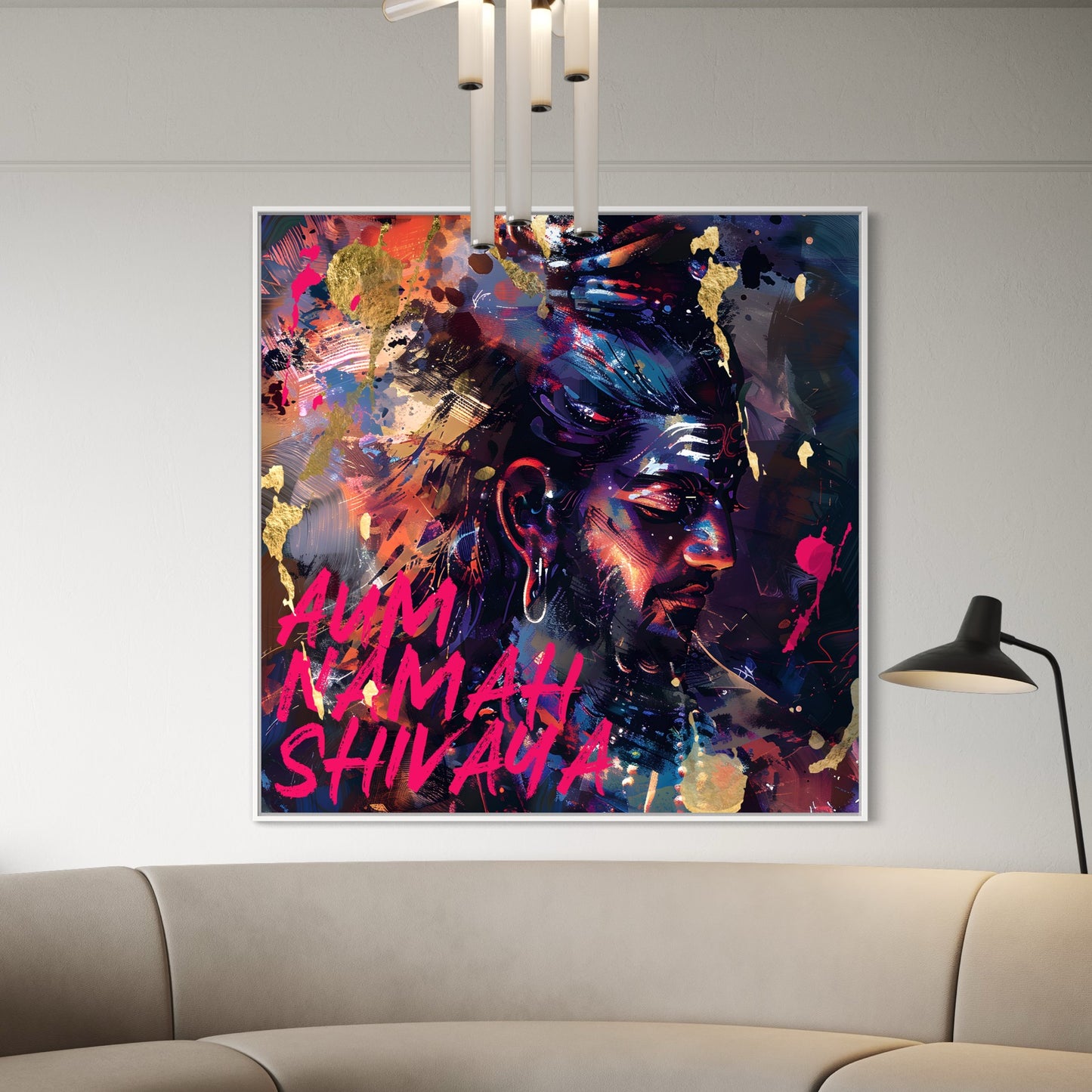 Vibrant Shiva Wall Art - Eternal Calm of Mahadev