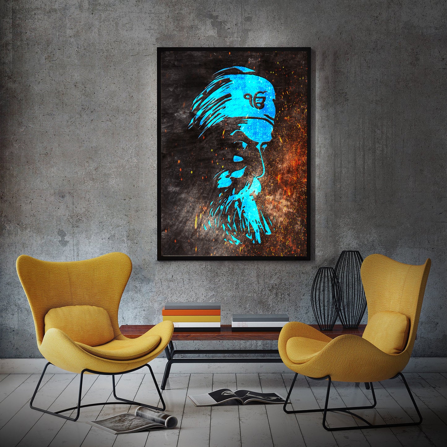 Guru Nanak Wall Art - Divine Harmony