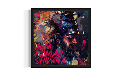 Vibrant Shiva Wall Art - Eternal Calm of Mahadev